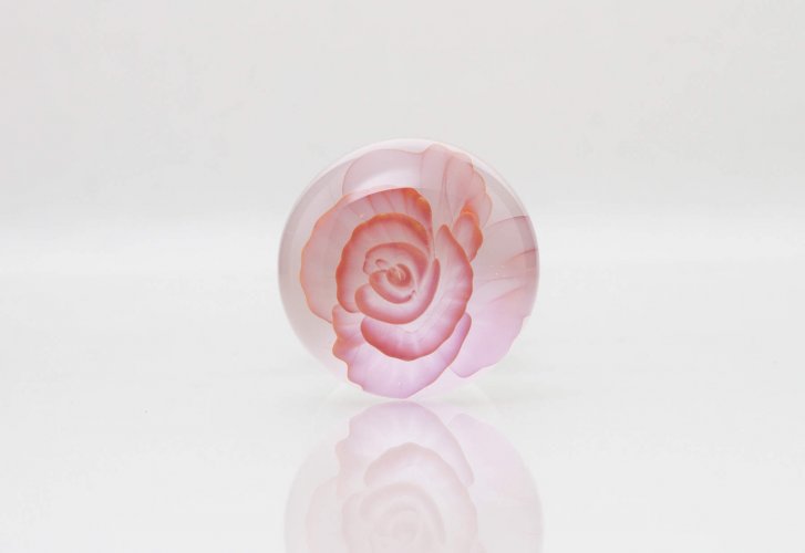 24k Gold Fumed Rose Glass Butt Plug